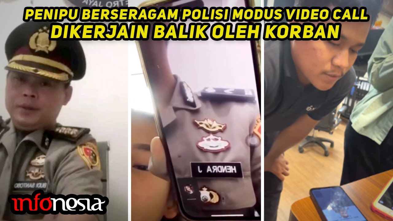 PENIPU KENA MENTAL...! Penipu Berseragam Polisi Dikerjain Balik Oleh Korban