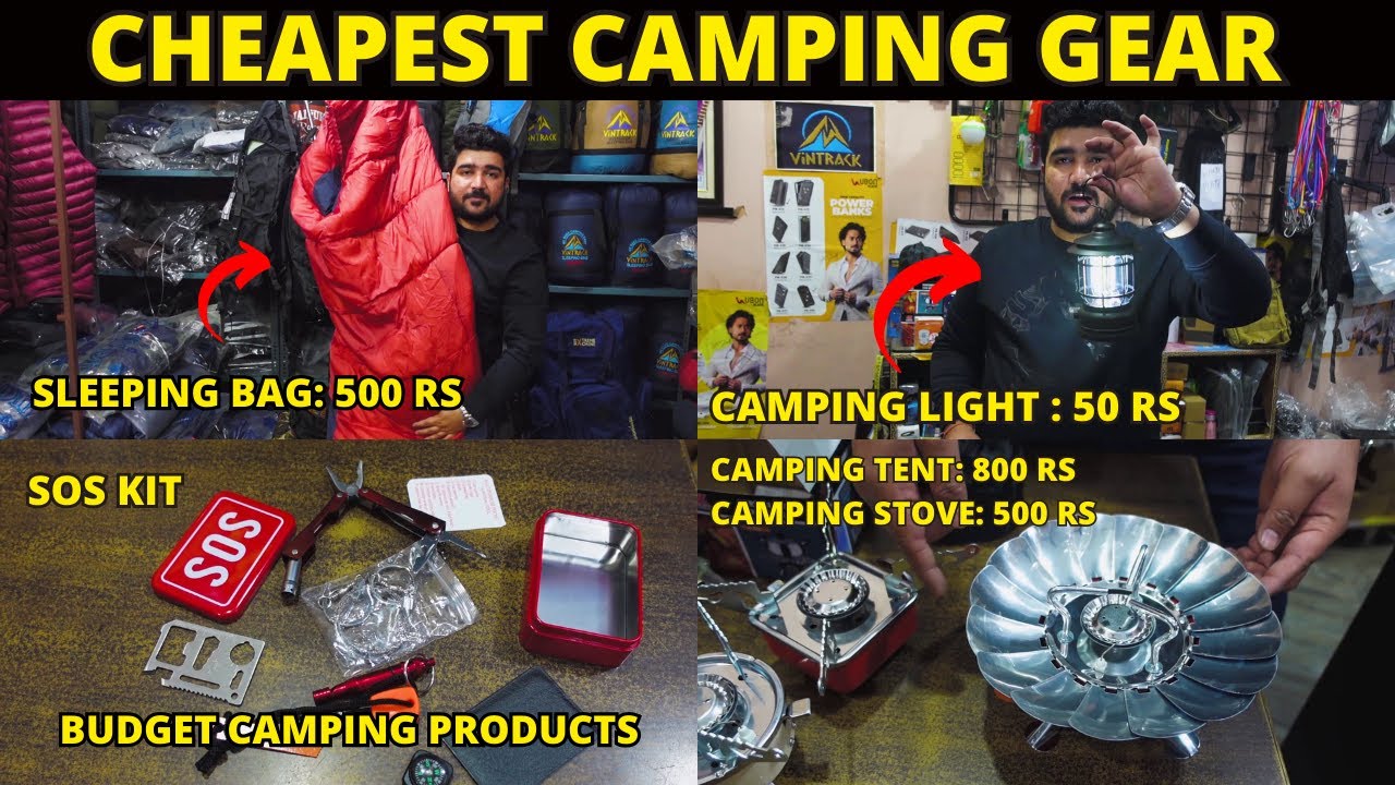 Budget Tent, Camping Lights, Sleeping bag, Chair, etc - Cheapest Camping Gear in India