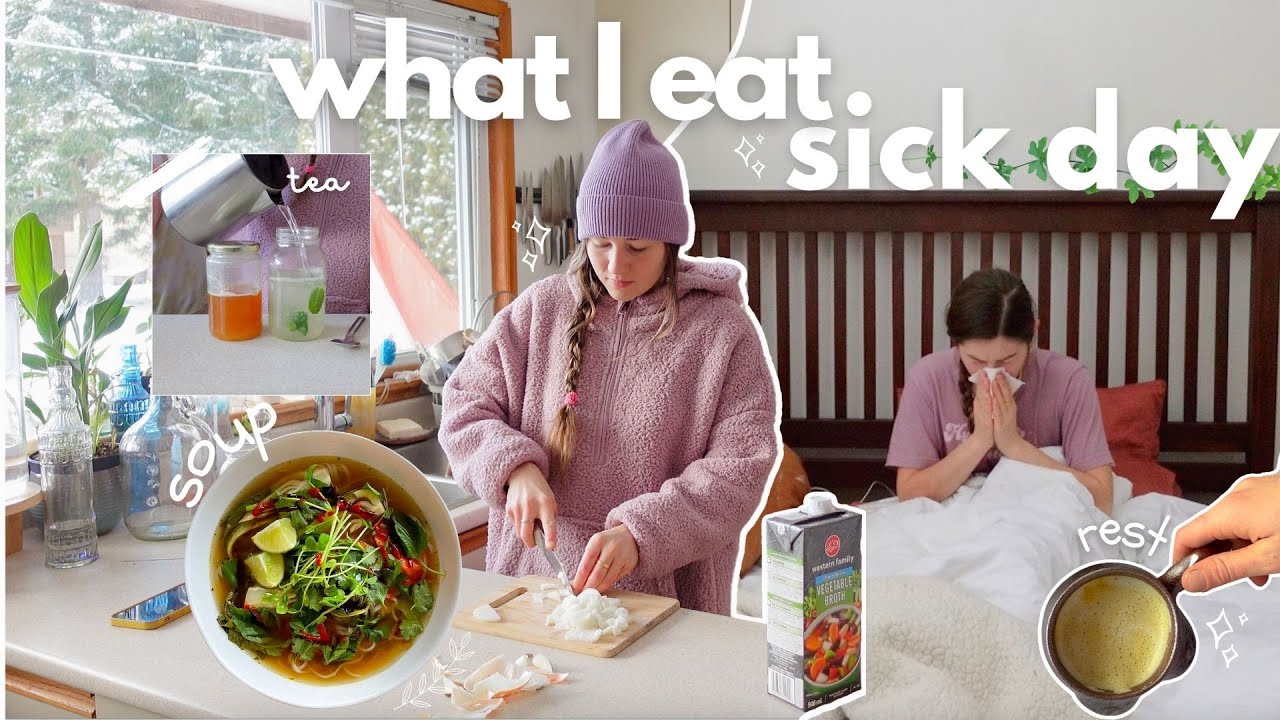 SICK DAY what I eat  - vlog! | Remedies to get better (plant-based) #rawvideo