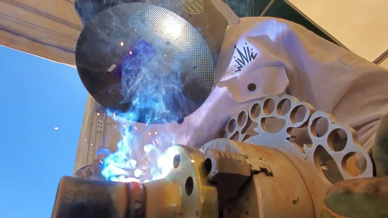 WELDING OUT 7018 STICK ON THE ROLL OUT WHEEL TIPS