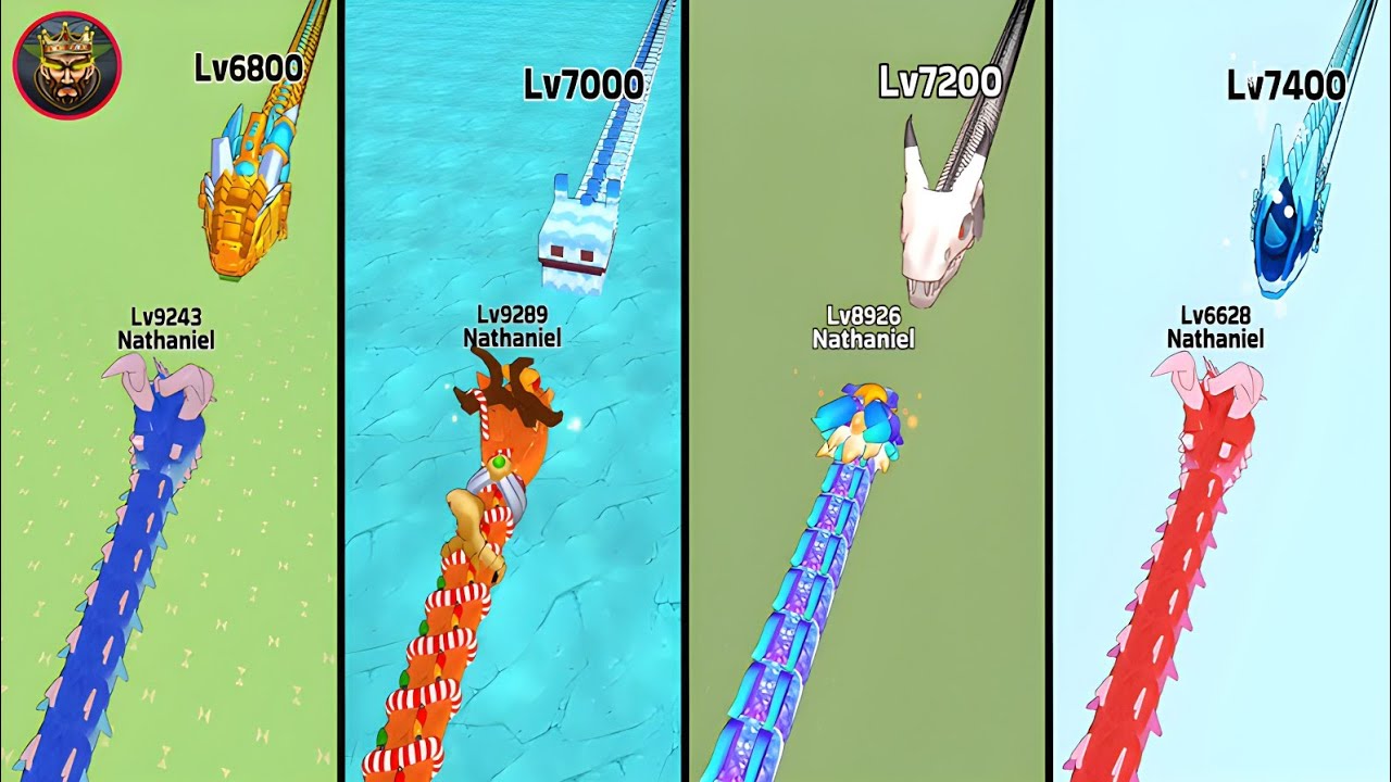 Snake Clash! From Level 6800 to Level 7400 All Boss Fight! #87