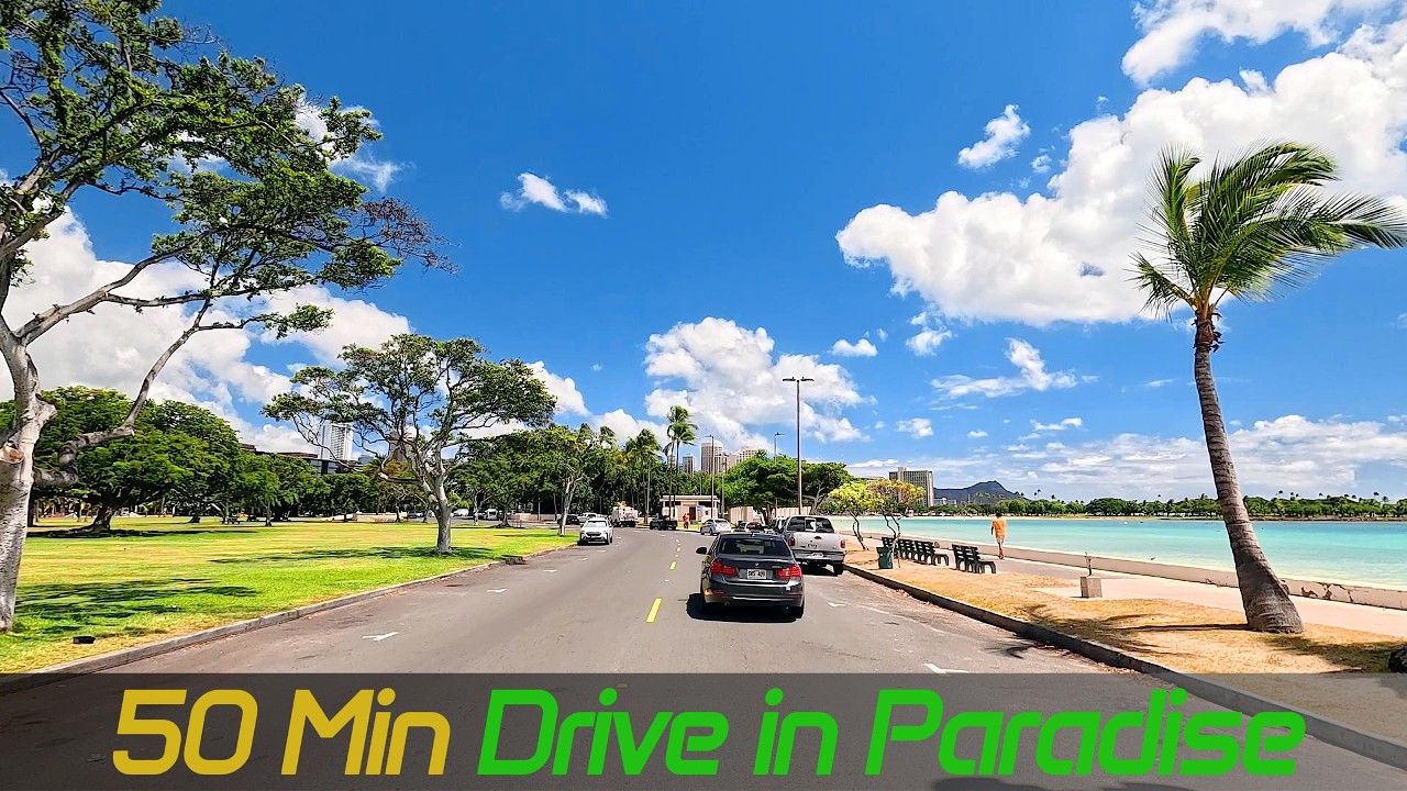 Driving Tour of Honolulu, Hawaii | Ala Moana, Downtown, Waikiki, Kapiolani Blvd & More [4K]