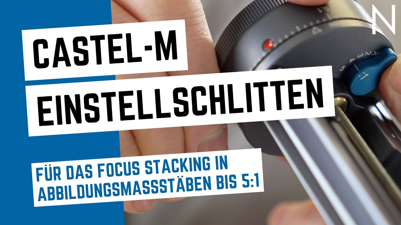 NOVOFLEX Einstellschlitten CASTEL-M für das Focus Stacking bis 5:1