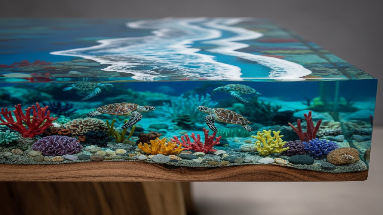 How To Turn Rotten Wood Into An Epoxy Table , Unique And Easy, You Can Do It Too