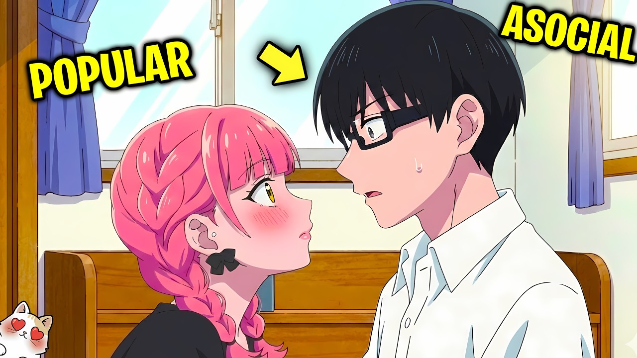 💗 CHICA POPULAR SE ENAMORA DEL NERD DE LA CLASE Y NO SABE CÓMO CONQUISTARLO (1-5)| RESUMEN ANIME