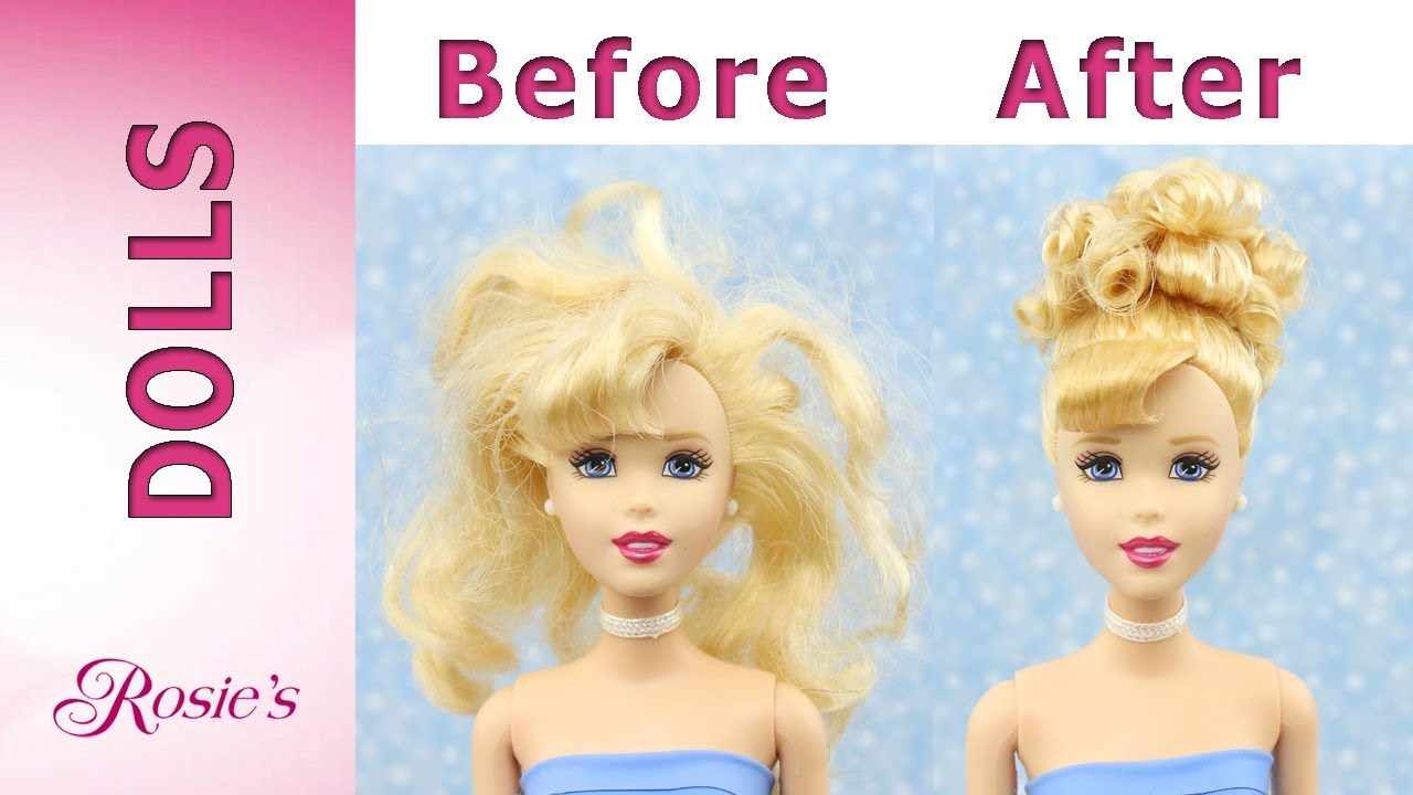 Disney Cinderella Mullti Doll Makeover Part 1 - Curly Bun