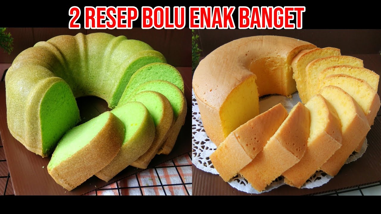 2 RESEP BOLU LEMBUT BANGET, ENAK BANGET MUDAH DIBUAT