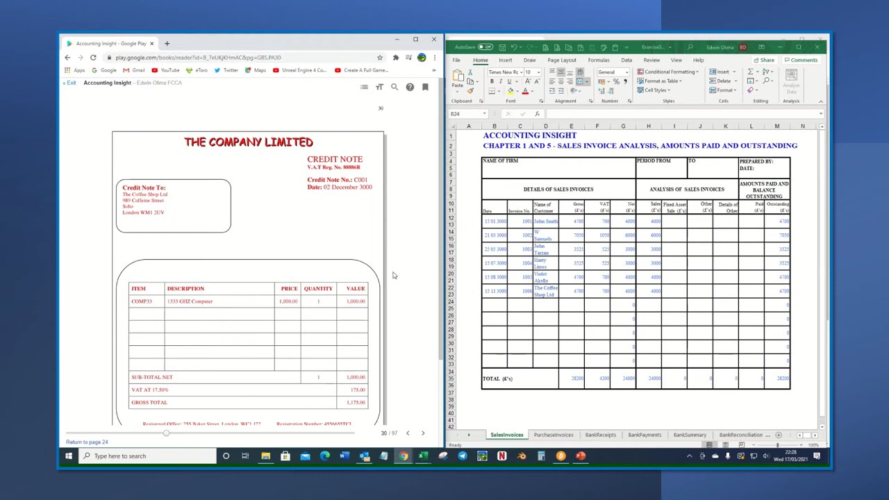 01  Accounting Insight - Sales Invoices - FREE Practical Accounting Tutorials