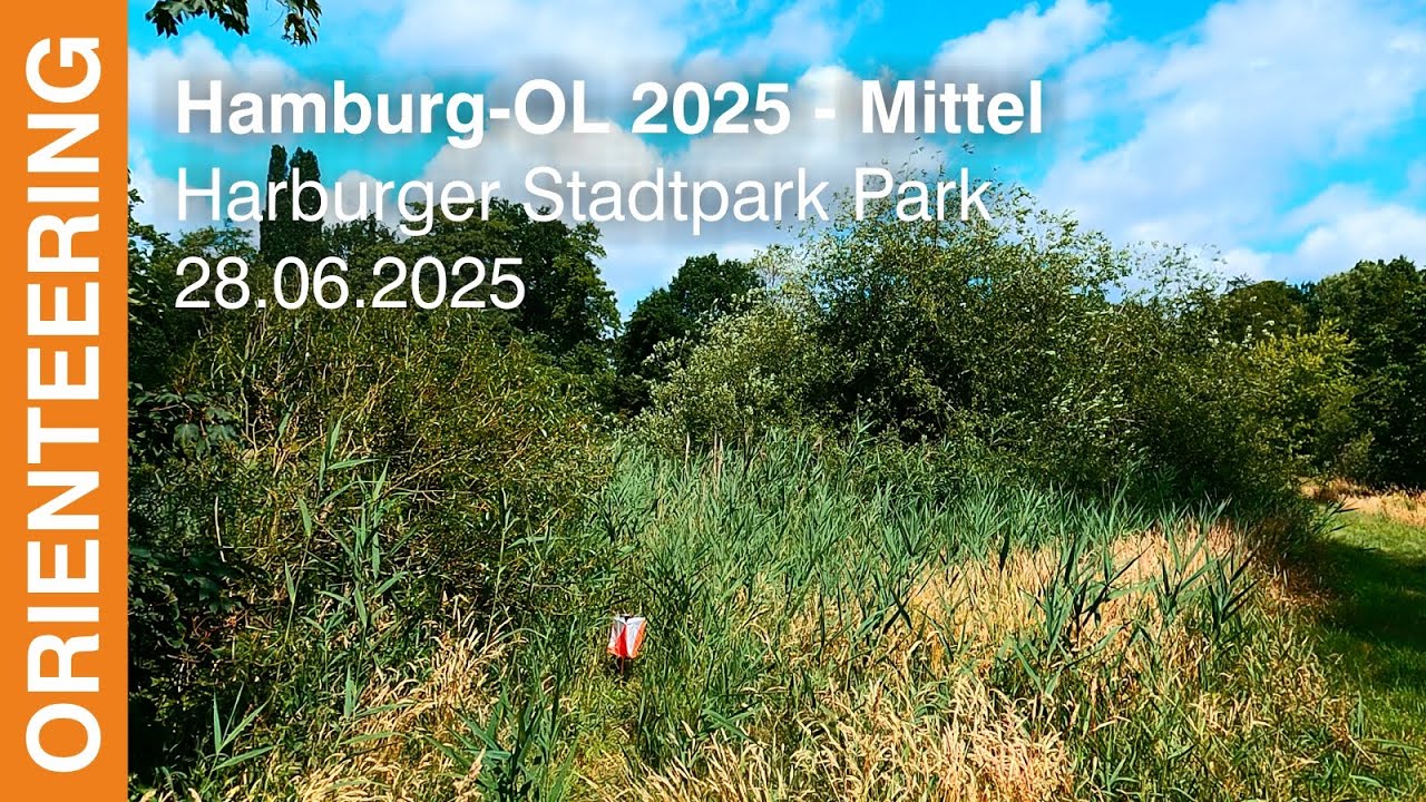 Headcam orienteering | Hamburg-OL 2025 Mittel | Harburger Stadtpark