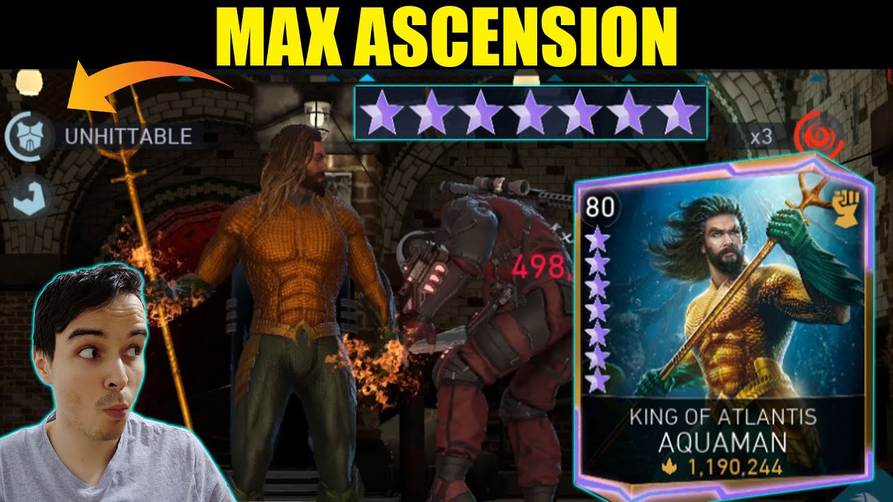 Max Ascension KOAM (Lv 1 Class Passive) Testing Injustice 2 Mobile