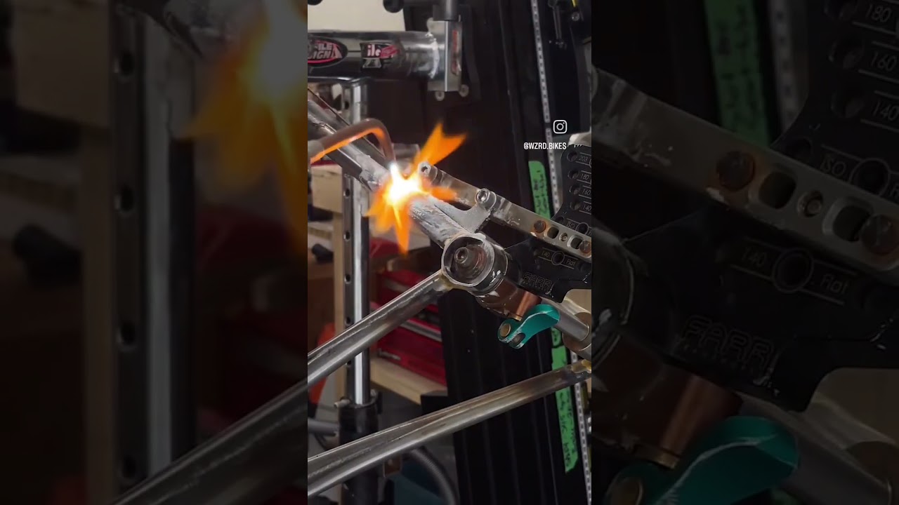 BRAZING A BRAKE MOUNT IN 10 EASY STEPS #wzrdbikes #filletbrazing #howto #discbrakeconversion #brazed