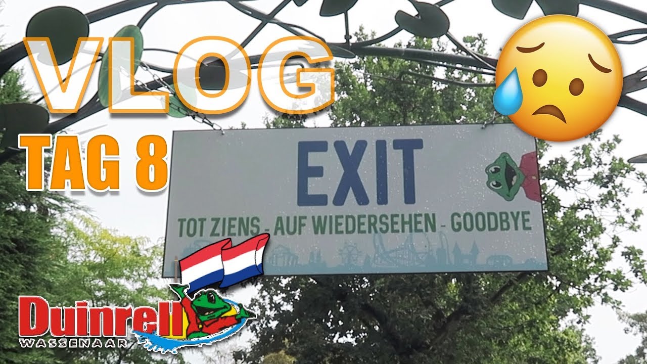 Urlaub in Holland I Tag 8 in Duinrell I die Abreise I zum letzten Mal in den Freizeitpark