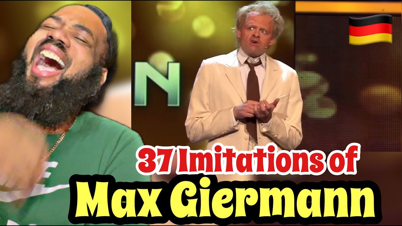AMERICAN REACTS to 37 Imitationen des Max Giermann | GERMAN COMEDY 🇩🇪