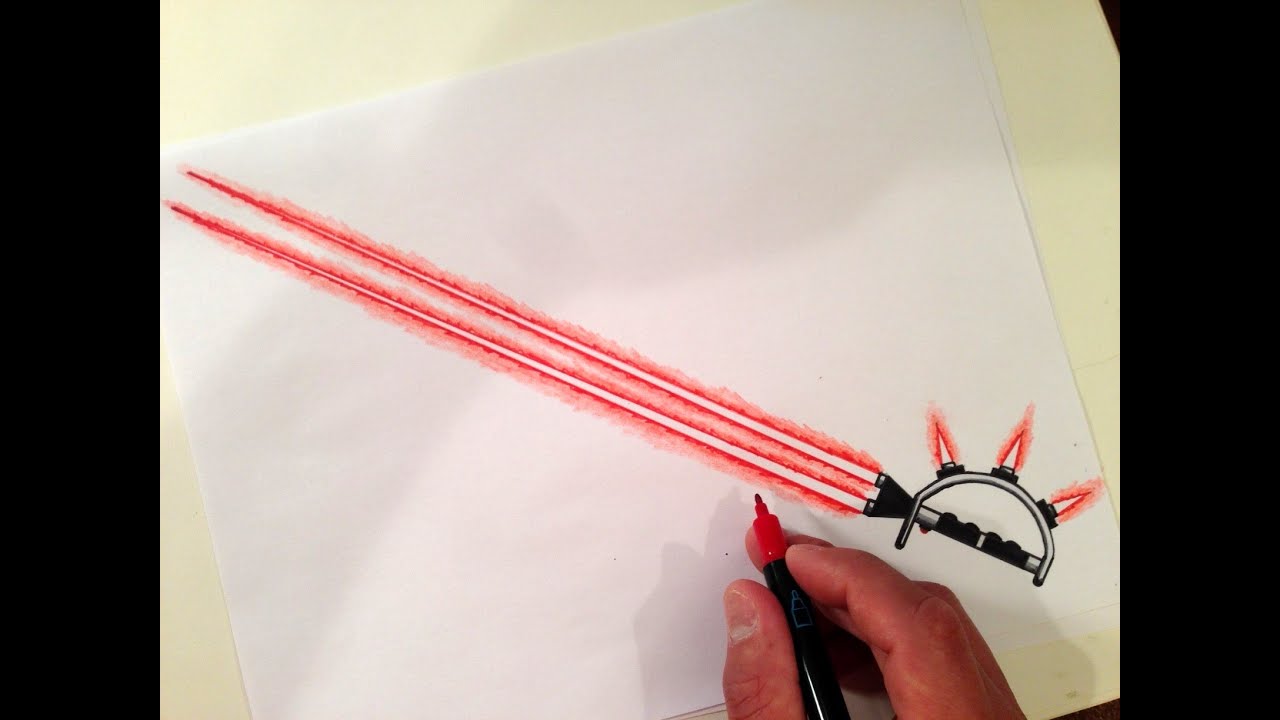 How to Draw the Ultimate Lightsaber