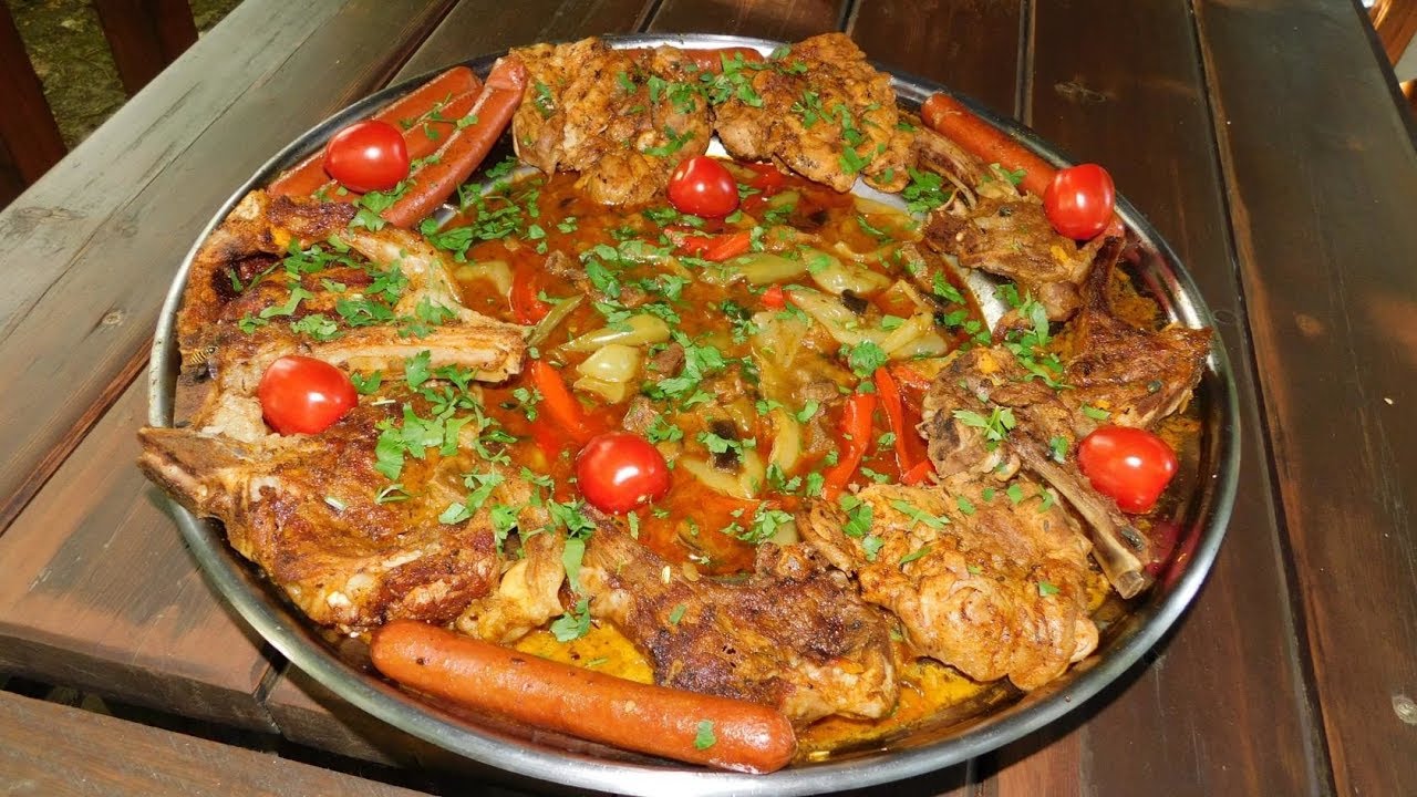 Мясное ассорти на костре. Мясное ассорти по хорватски.