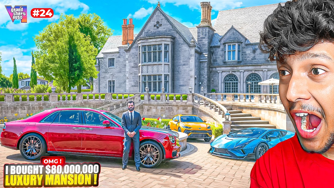 FINALLY BOUGHT 80,000,000$ LUXURY MANSION in GTA 5 REAL LIFE! 🔥 #24