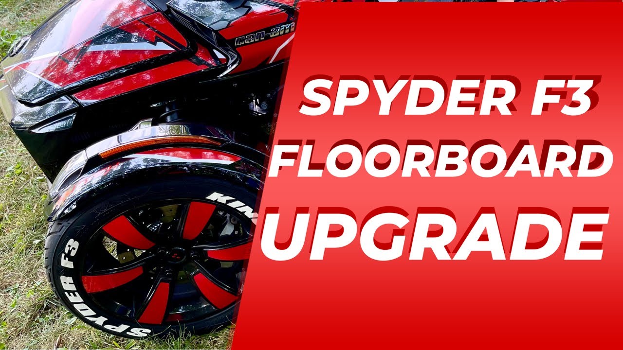 Can am SPYDER F3 floorboard install