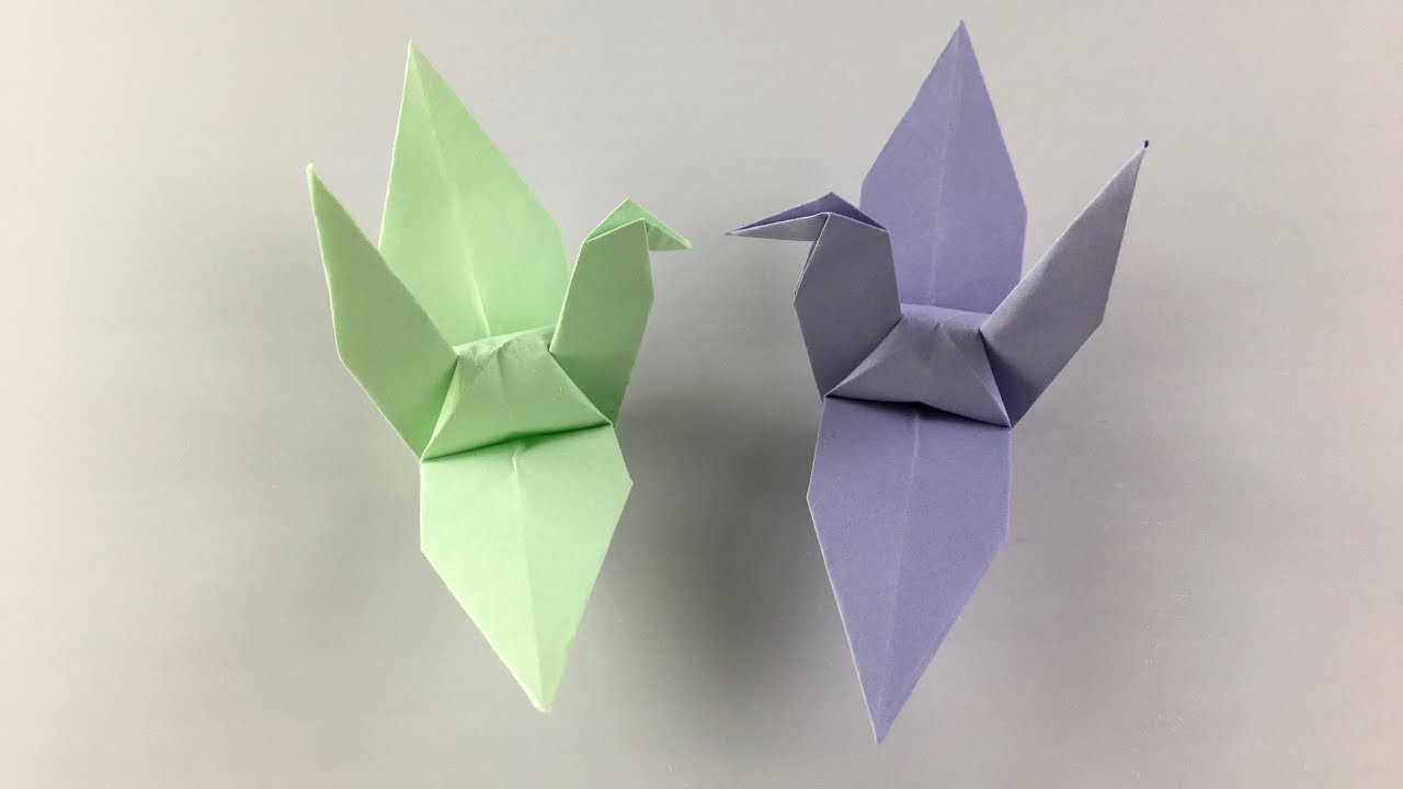 Làm Thế Nào Để Gấp Một Con Hạc Bằng Giấy Màu | Thùy Trang Handmade