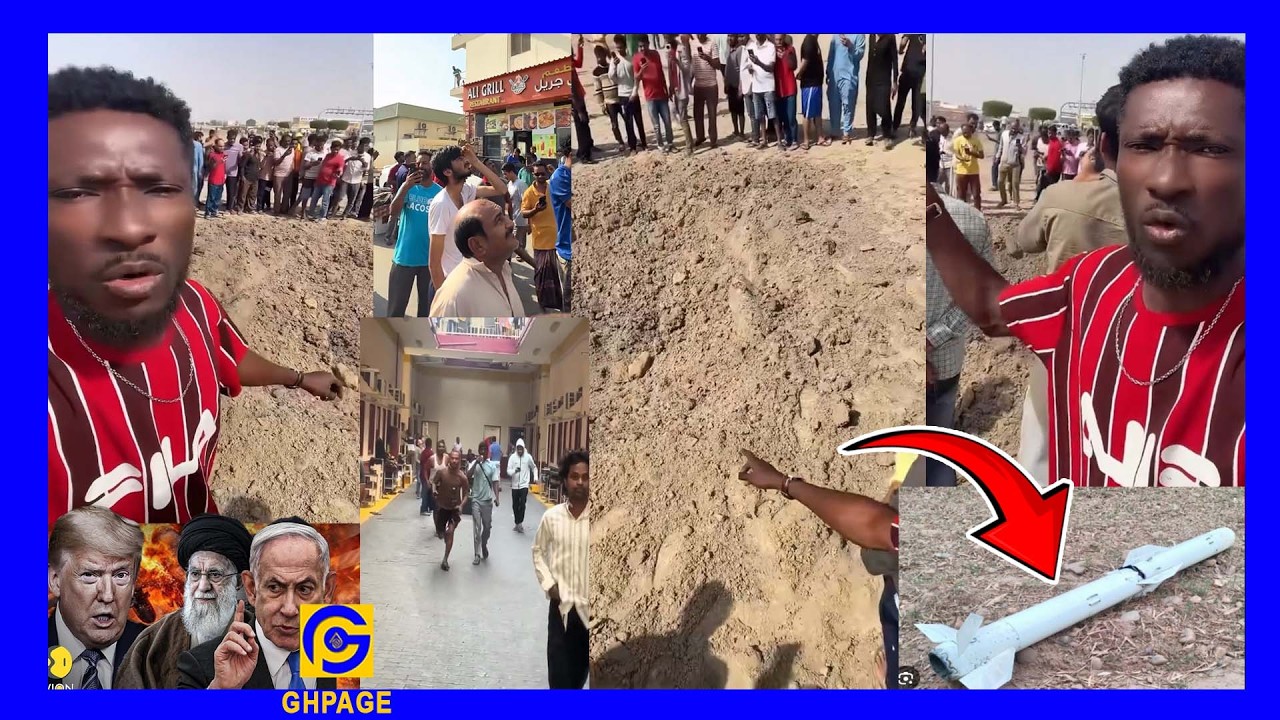 Ghanaian Man Makes Video After Iran B0MB Dropped Right Infront Of Him & Bl@sted;Many Are Afrαid