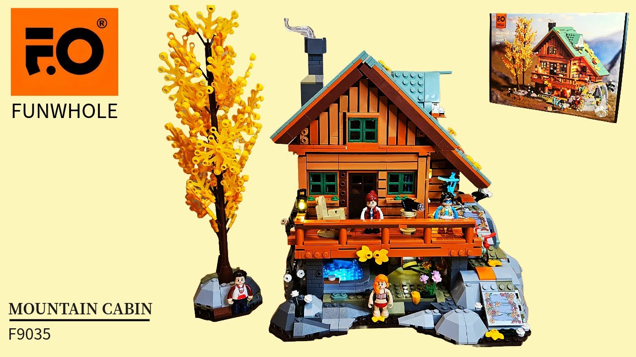 I BUILT ANOTHER FUNWHOLE SET!! Mountain Cabin F9035 Speed Build Review