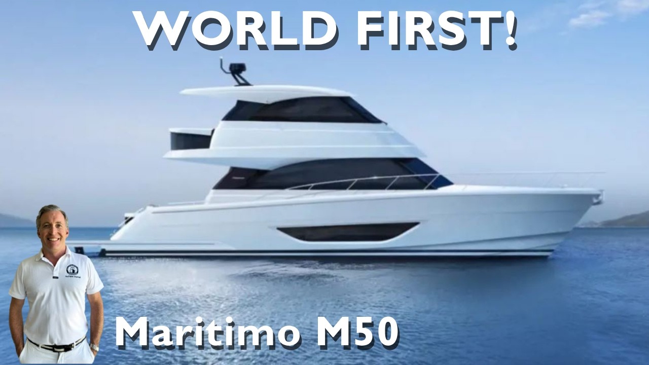 I WASN’T EXPECTING THiS ! NEW MARITIMO M50 FLYBRIDGE MOTOR YACHT  TOUR