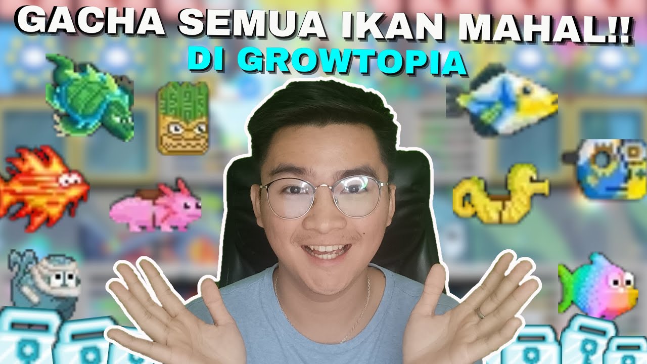 Aku MengGacha Semua Ikan Mahal Di Growtopia!!