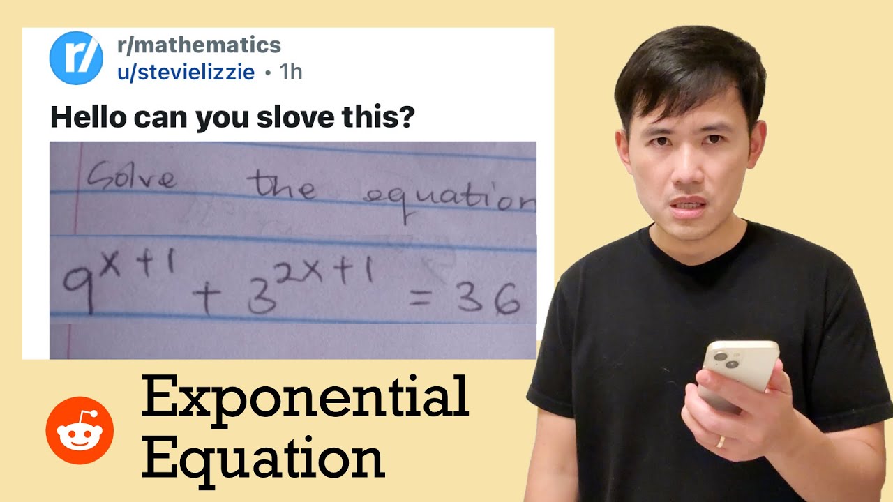 Hello can you solve 9^(x+1)+3^(2x+1)=36? Reddit r/mathematics