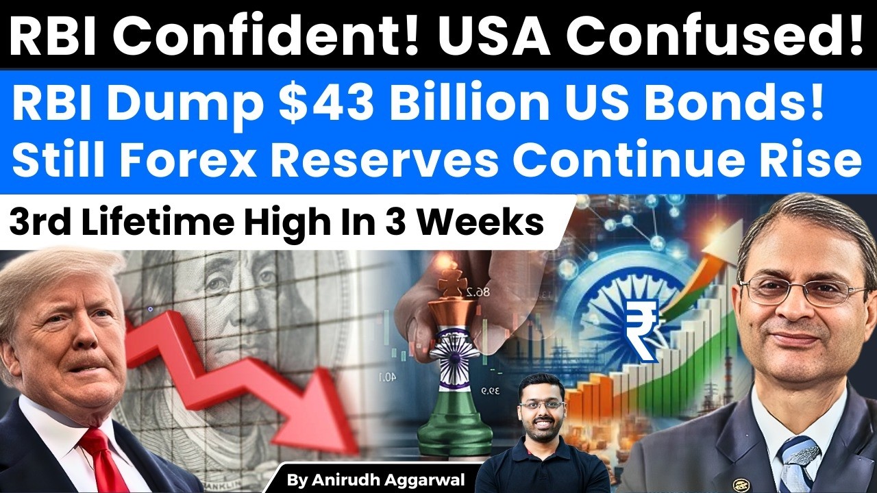 RBI’s Masterstroke! India’s Forex Reserves Rise Massively Despite Dumping $43 Billion US Bonds.