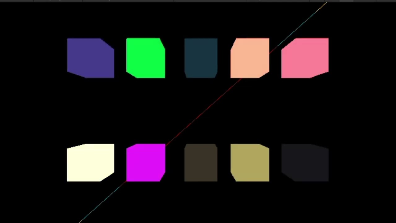 10 Coloris cubes play a generated song
