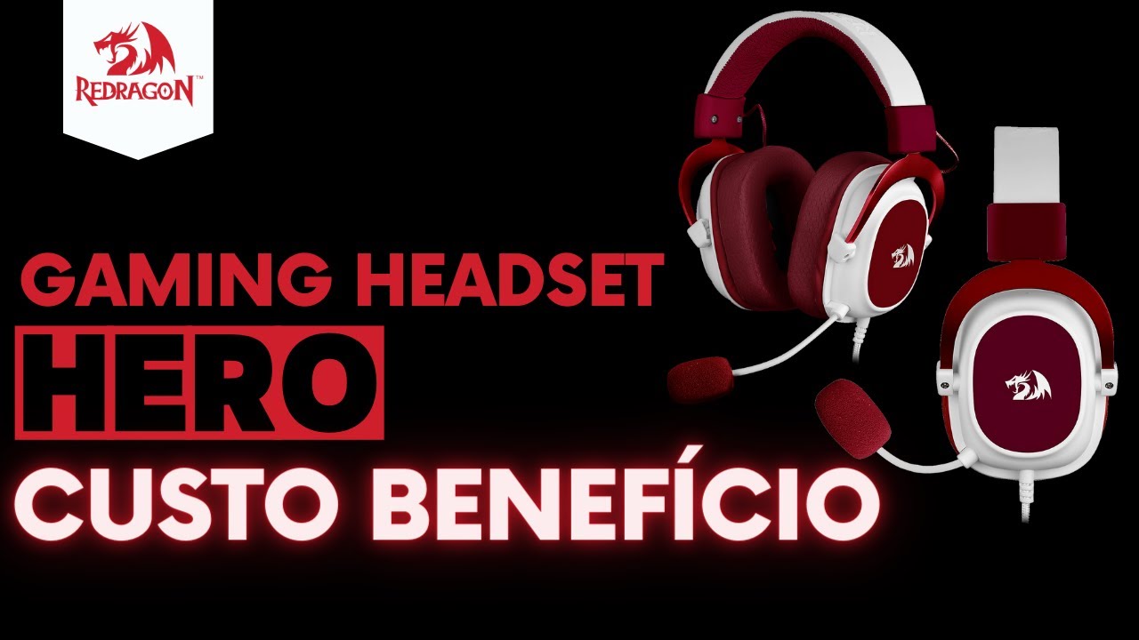 🎧 Um dos MELHORES HEADSETS GAMERS custo benefício!!! Redragon HERO