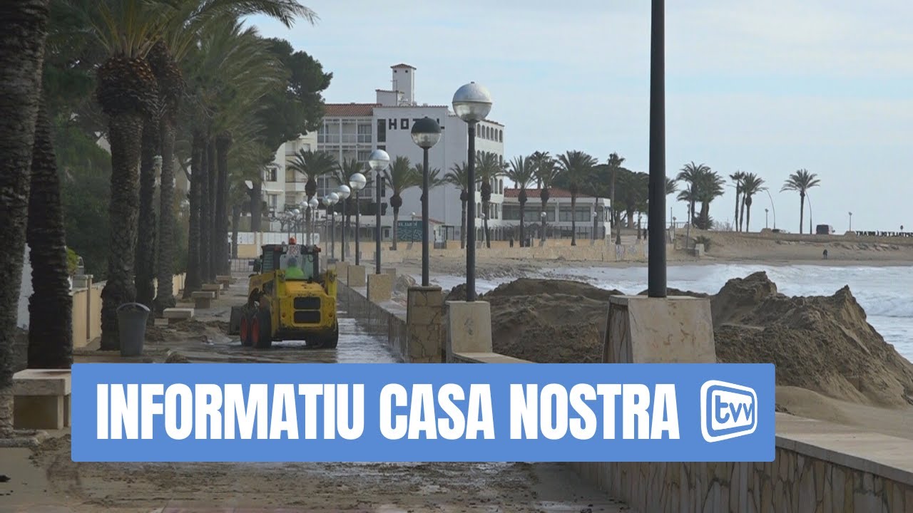 El pas de la borrasca Harry deixa afectacions al municipi