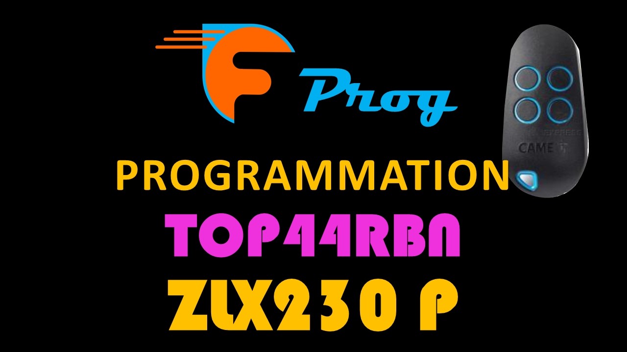 Télécommande TOP44RBN sur ZLX230P CAME