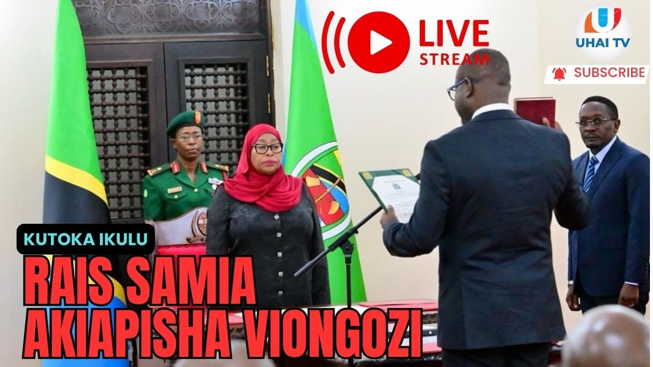 🔴🅻🅸🆅🅴: RAIS SAMIA AKIWAAPISHA VIONGOZI WATEULE, IKULU DAR ES SALAAM