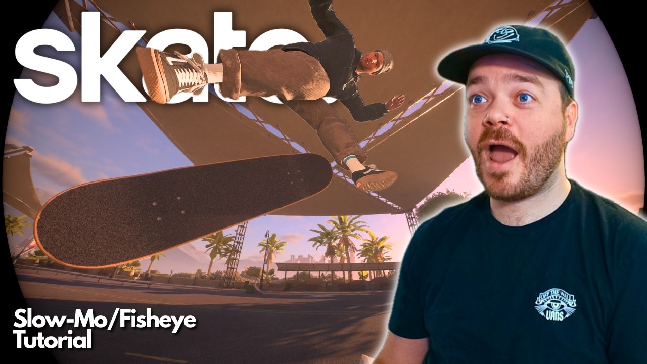 How To Use Fisheye & Slow-Mo In EA skate. (and fix the stuttering!)