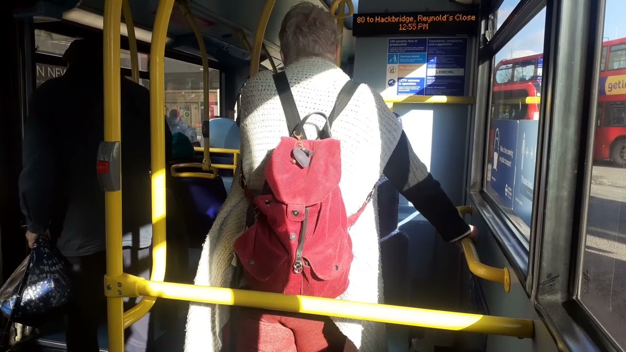 *[UNCOMMON]* - Short Journey on the Route 80 - South Thames College - Morden Hall. VE2, LX58CWL
