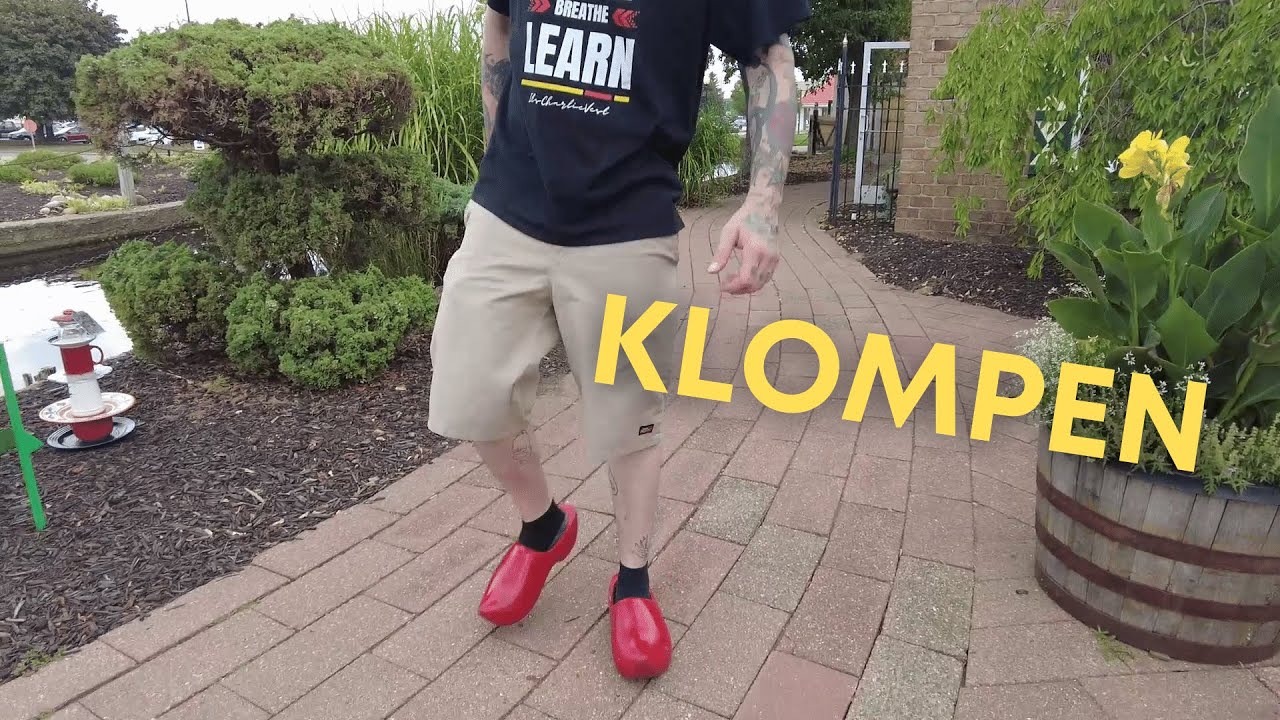 Americans Watching Klompendans at Dutch Village in Holland Michigan