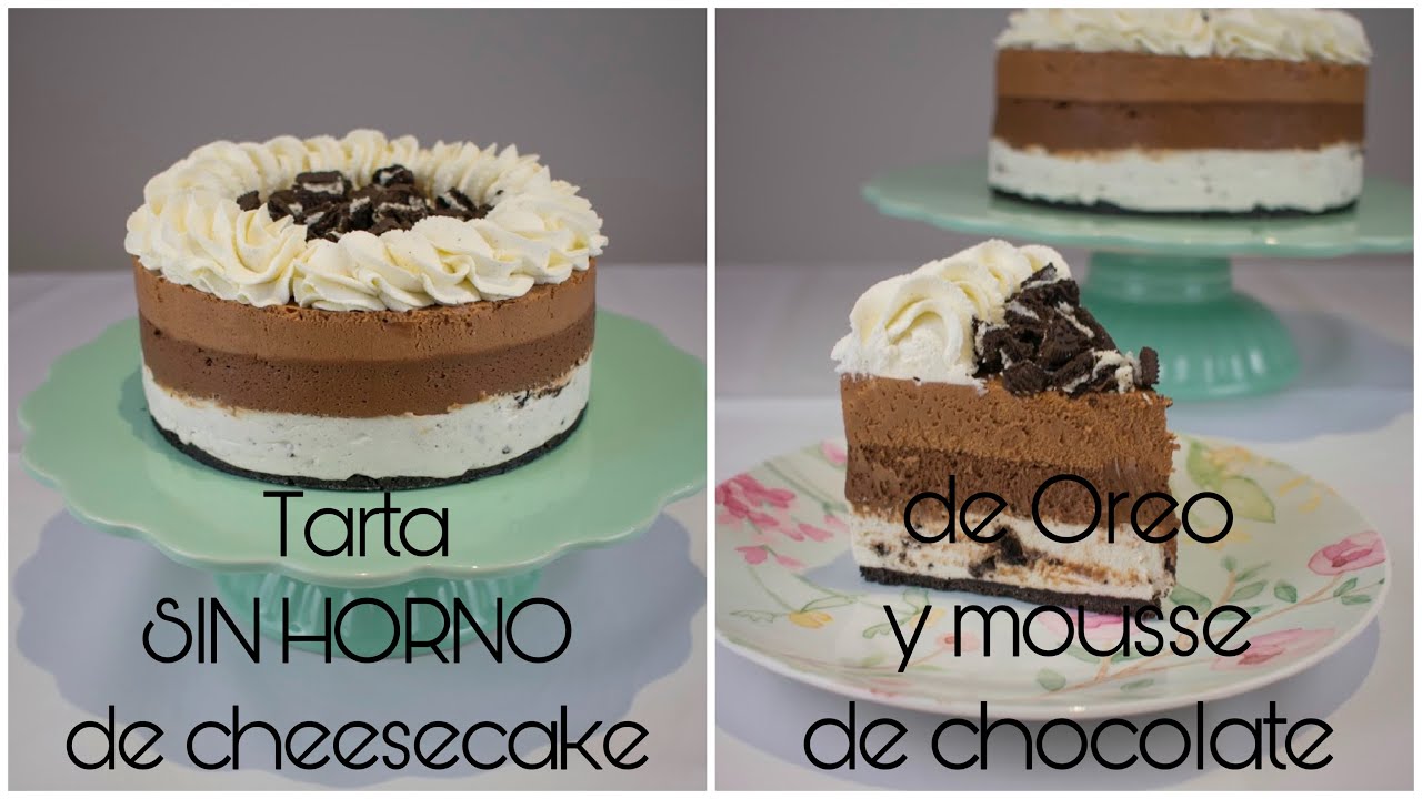Tarta SIN HORNO de Cheesecake de Oreo y mousse de chocolate | Sweet Shop Victoria