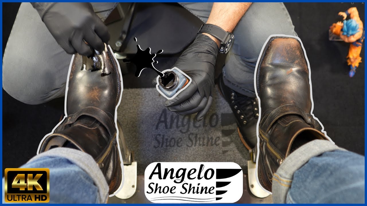 THE GREATEST SHOE SHINER?! | Angelo Shoe Shine ASMR