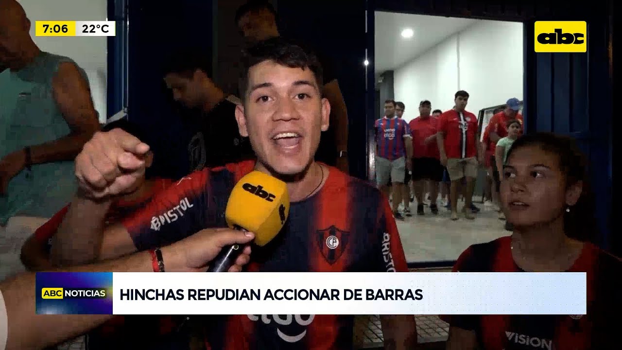 Hinchas de Cerro Porteño repudian accionar de barras
