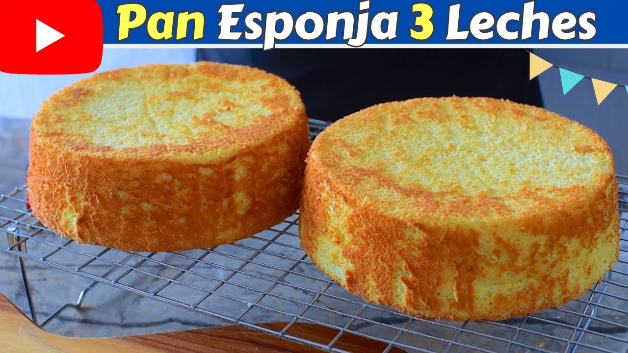 🔴PASTEL Esponja para 3 LECHES💯CASERO|SECRETO para que quede ALTO y ESPONJADITO|Dulce Hogar Recetas 💕