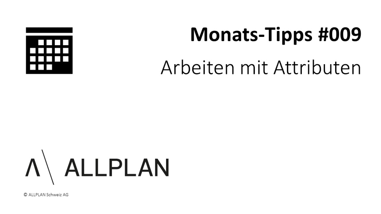 #009 ALLPLAN Monats-Tipps 