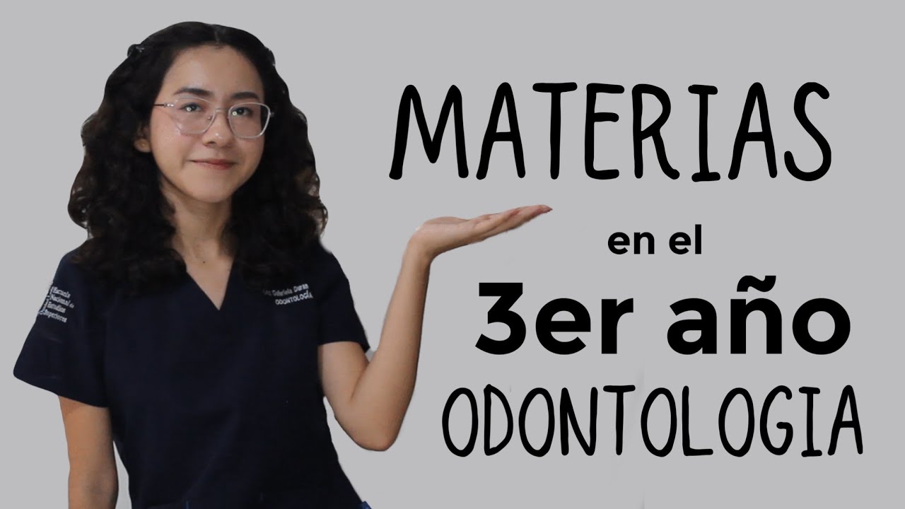 Materias en el tercer año de odontología