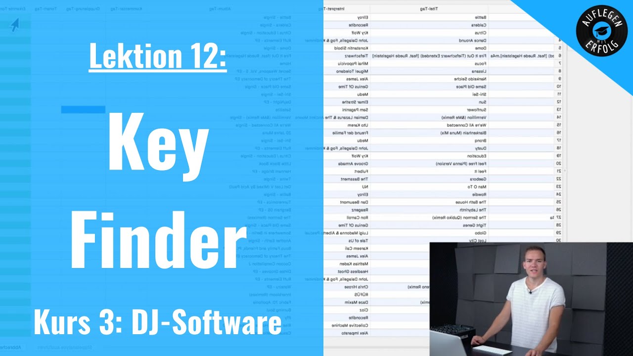 JEDE Funktion von Key Finder erklärt | Lektion 3.12 -  Key Finder