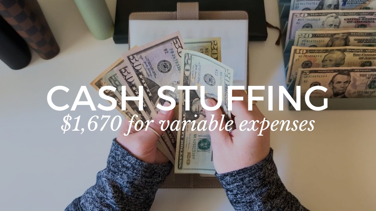CASH STUFFING | $1,670 | How to Budget for Monthly Bills & Variable Expenses | Envelope Budgeting
