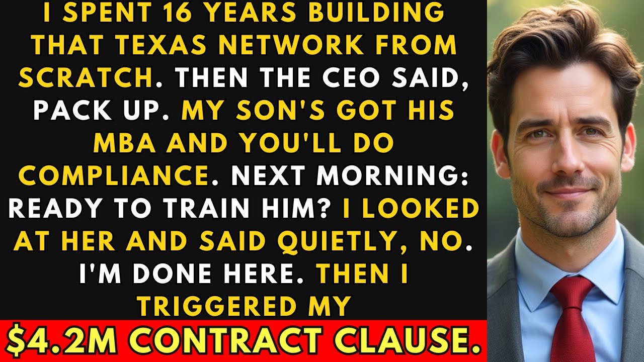 16 Years Replaced by CEO's Son. I Walked Out With a $4.2M Contract Clause.| Corporate Revenge