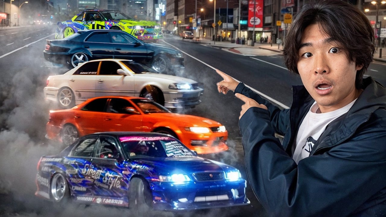 Japan's UNDERGROUND Street Drifters RACING through Tokyo! (BIGGEST Drift Meet!)