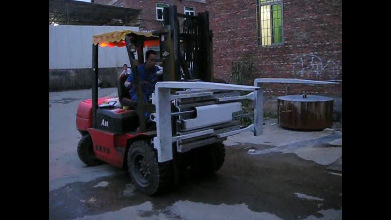 Class 2 Forklift Attachment Rotating Fork Clamp，360-degree Rotating Pallet Fork Clamp