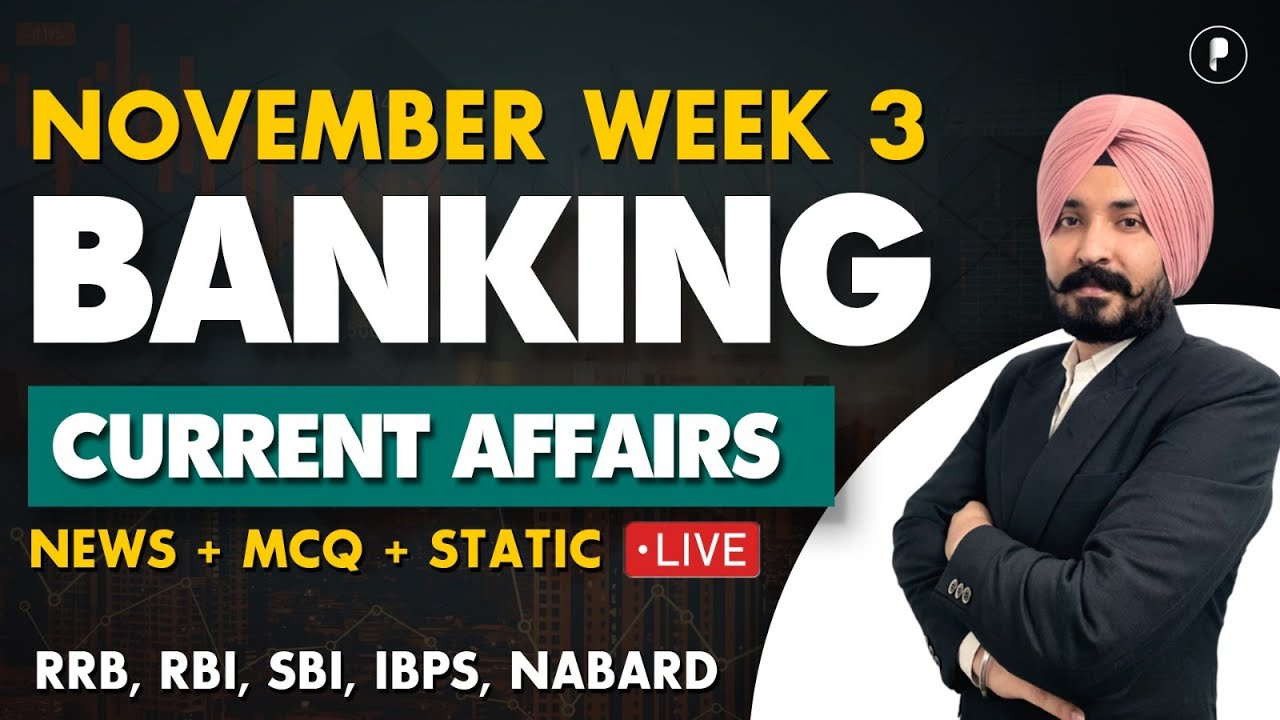 Weekly Banking Current Affairs | November Week 3 | Parcham Classes