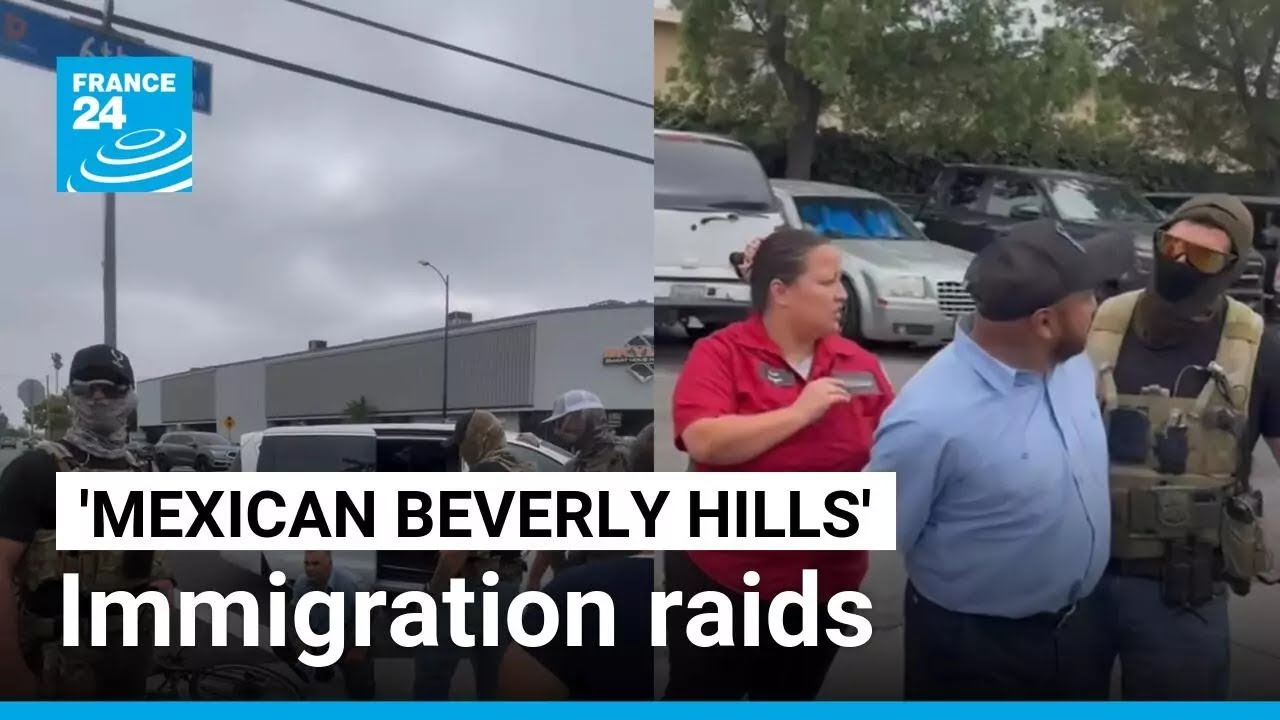 Community members confront immigration raids in ‘Mexican Beverly Hills’ • FRANCE 24 English