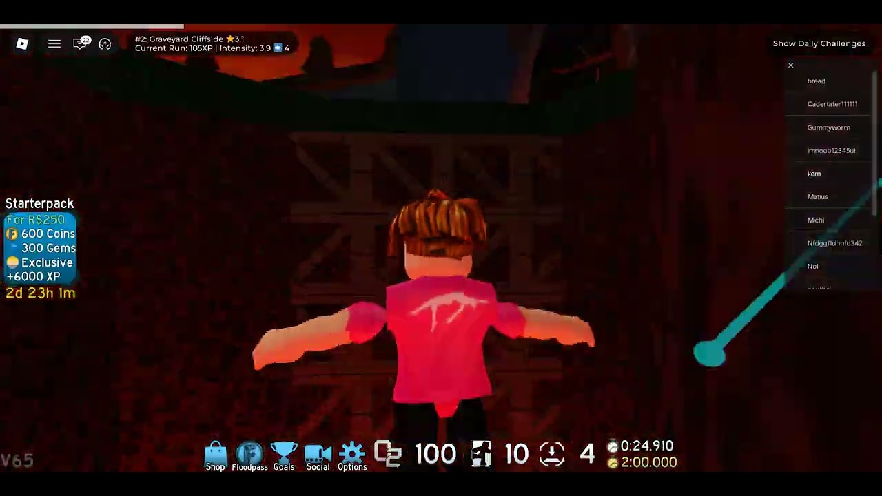 Roblox Flood Escape 2 | Graveyard Cliffside